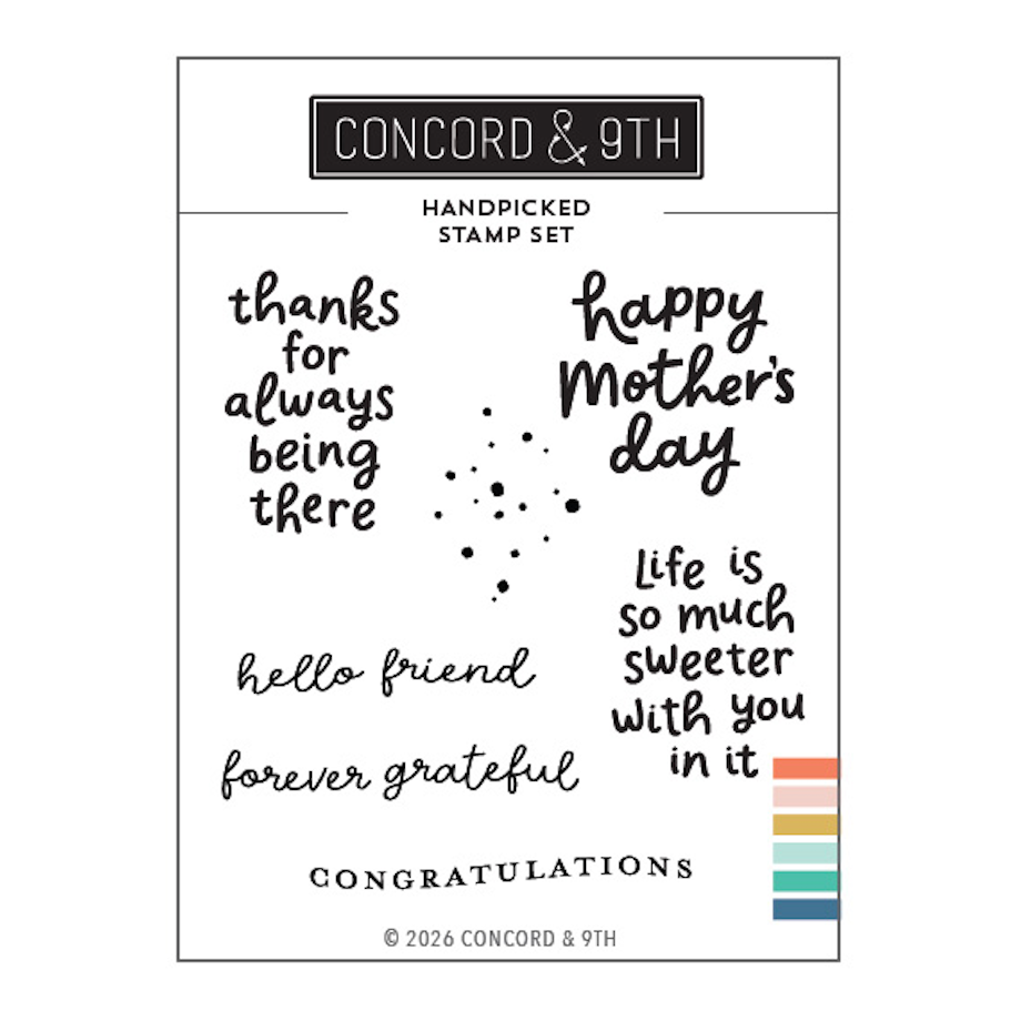 Concord & 9th Handpicked Clear Stamp Set 12940