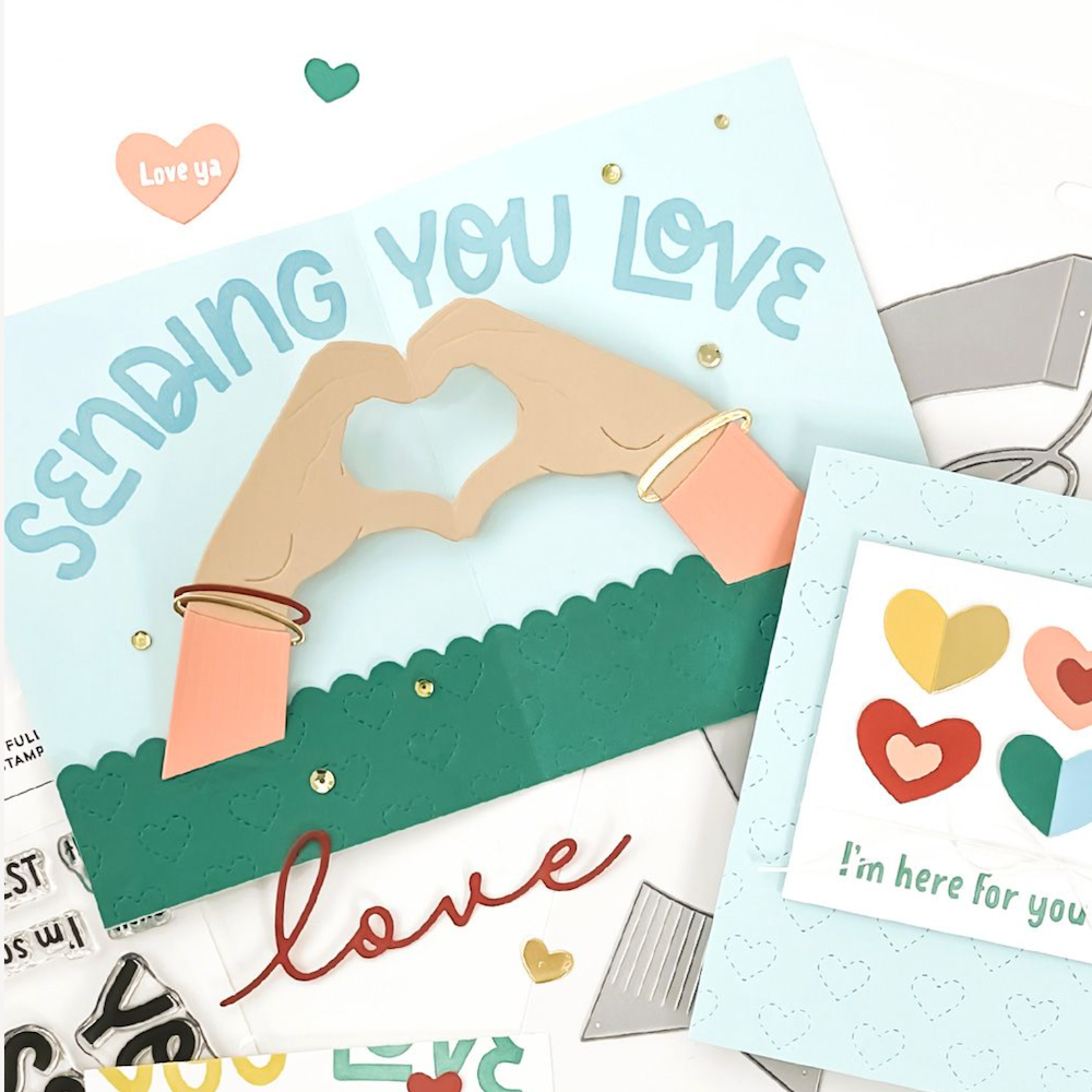 Concord & 9th Hands Full of Love Clear Stamp Set 12361 here