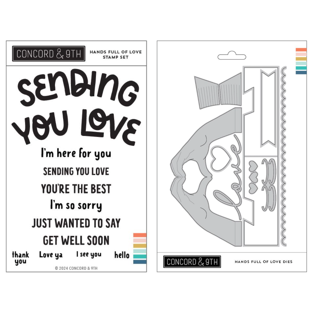 Concord & 9th Hands Full of Love Stamp and Die Bundle