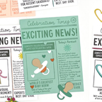 Concord & 9th Happy Headlines Clear Stamp Set 12172