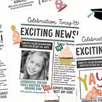 Concord & 9th Happy Headlines Stamp and Die Bundle