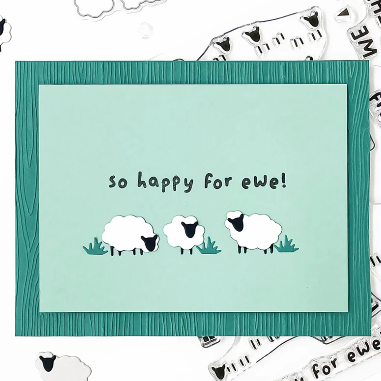 Concord & 9th Happy Herd Clear Stamp Set 12792 ewe