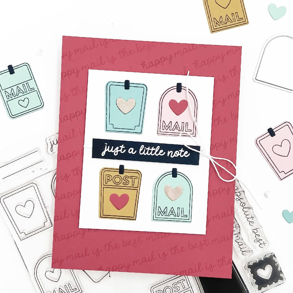Concord & 9th Happy Mail Die Set 12409 note
