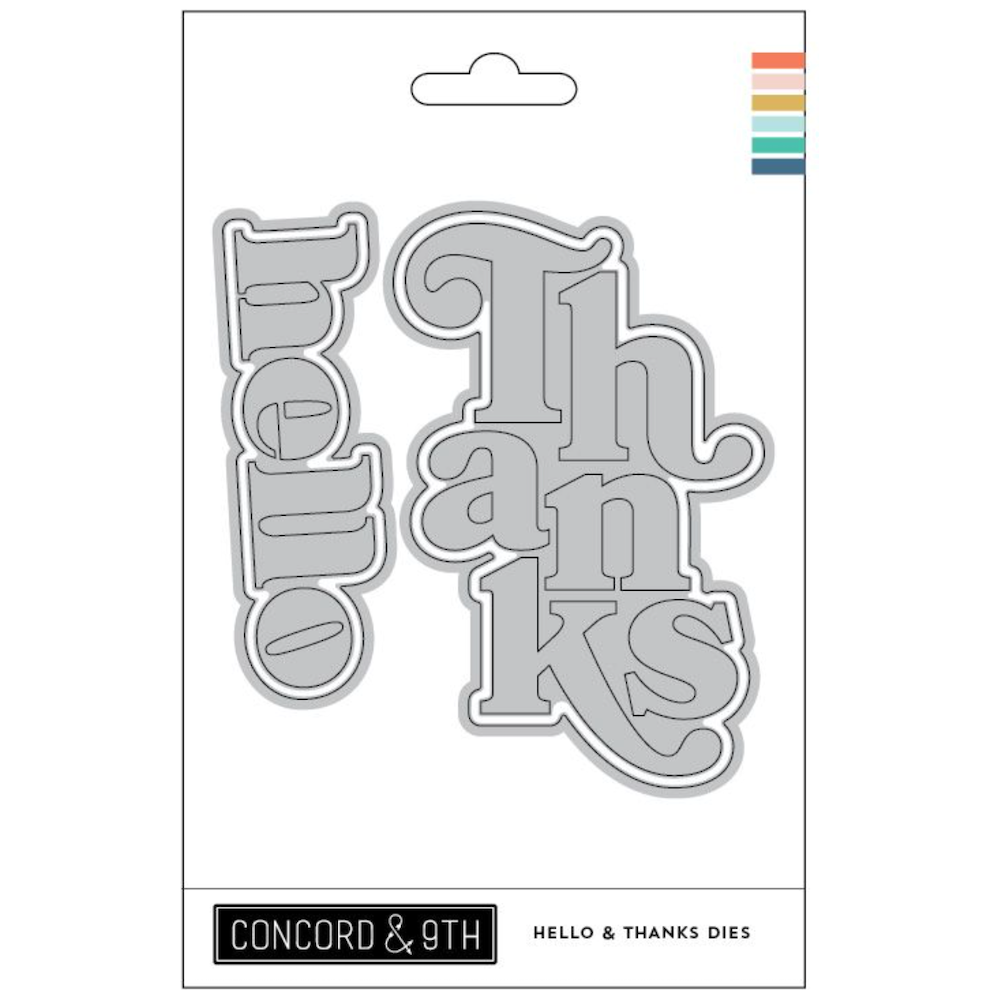 Concord & 9th Hello & Thanks Die Set 12394