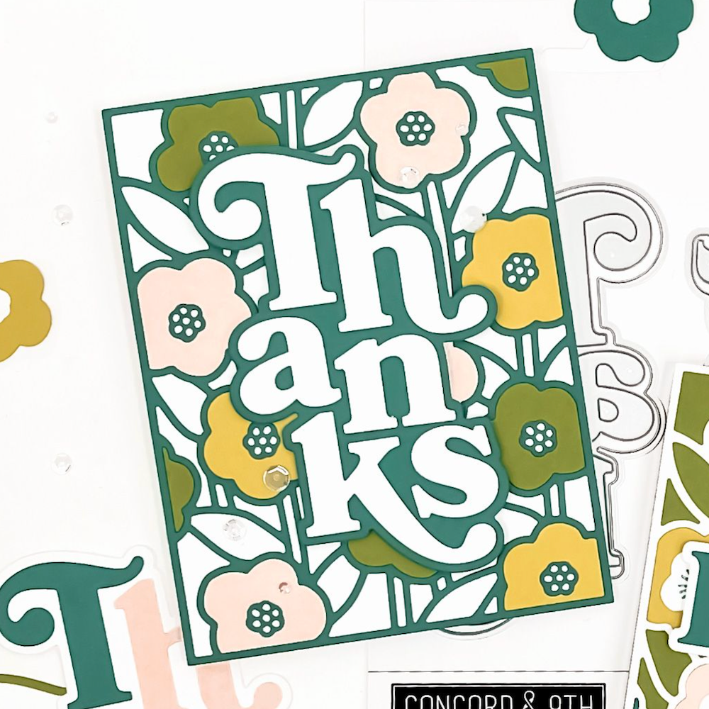 Concord & 9th Hello & Thanks Die Set 12394 green