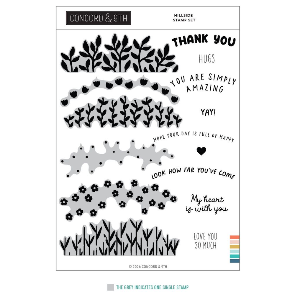 Concord & 9th Hillside Clear Stamp Set 12799