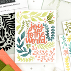 Concord & 9th Holiday Sprigs Embossing Folder 12219 joy
