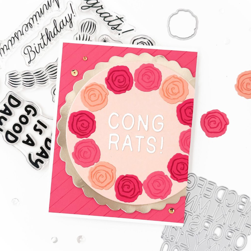 Concord & 9th Icing on the Cake Die Set 12973 congrats