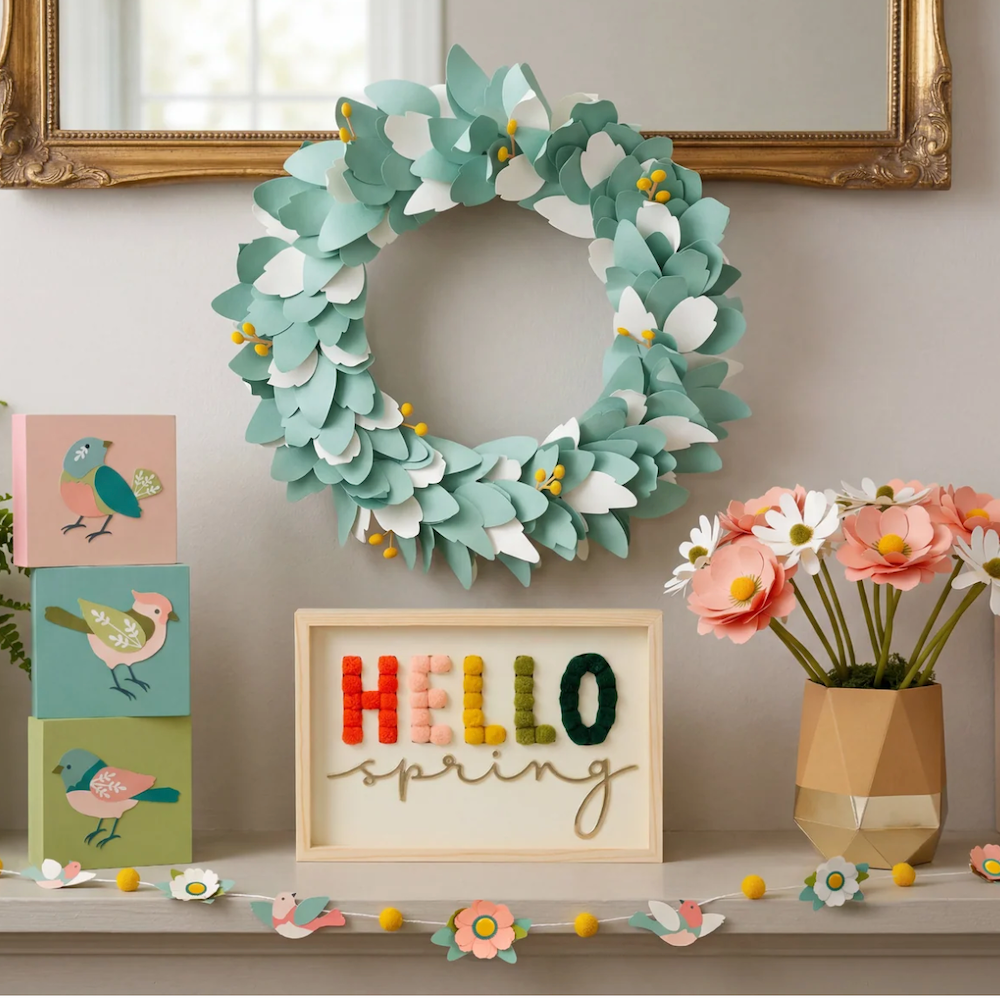 Concord & 9th In Bloom Wreath Kit hello