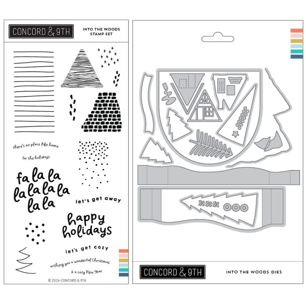 Concord & 9th Into the Woods Stamps and Dies Bundle