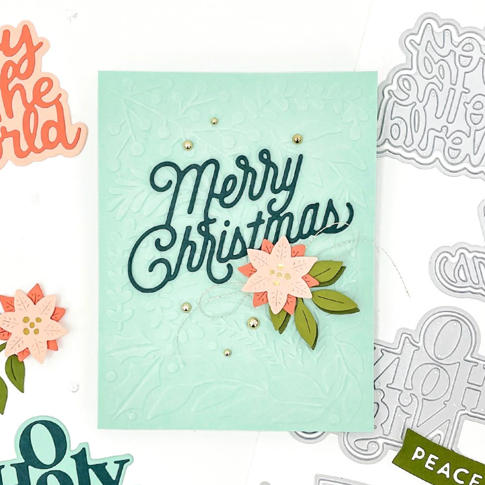 Concord & 9th Jolly Holiday Greetings Die Set 12215 christmas