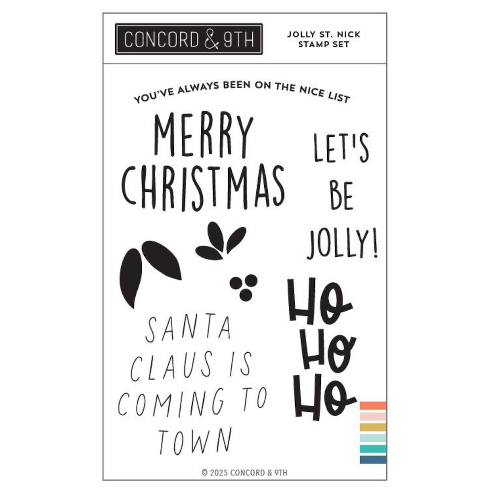 Concord & 9th Jolly St. Nick Clear Stamp Set 12587