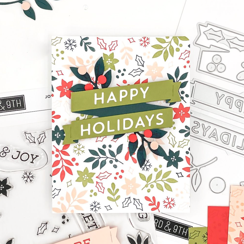 Concord & 9th Joyful Season Turnabout Stamp Set 12221 happy