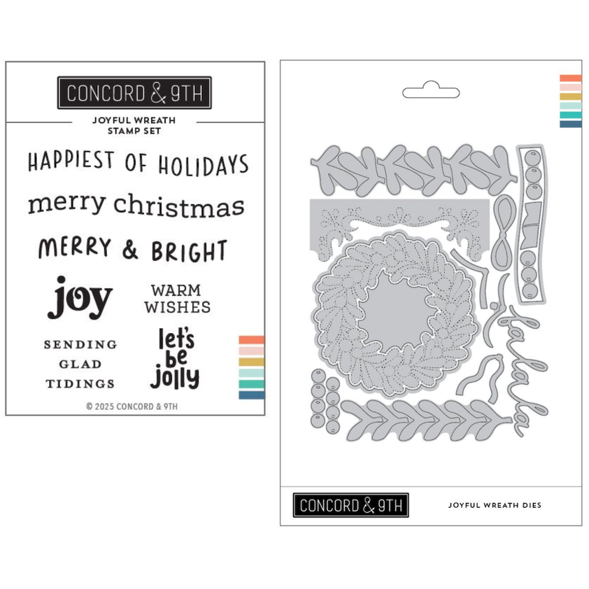 Concord & 9th Joyful Wreath Stamp and Die Bundle – Simon Says Stamp