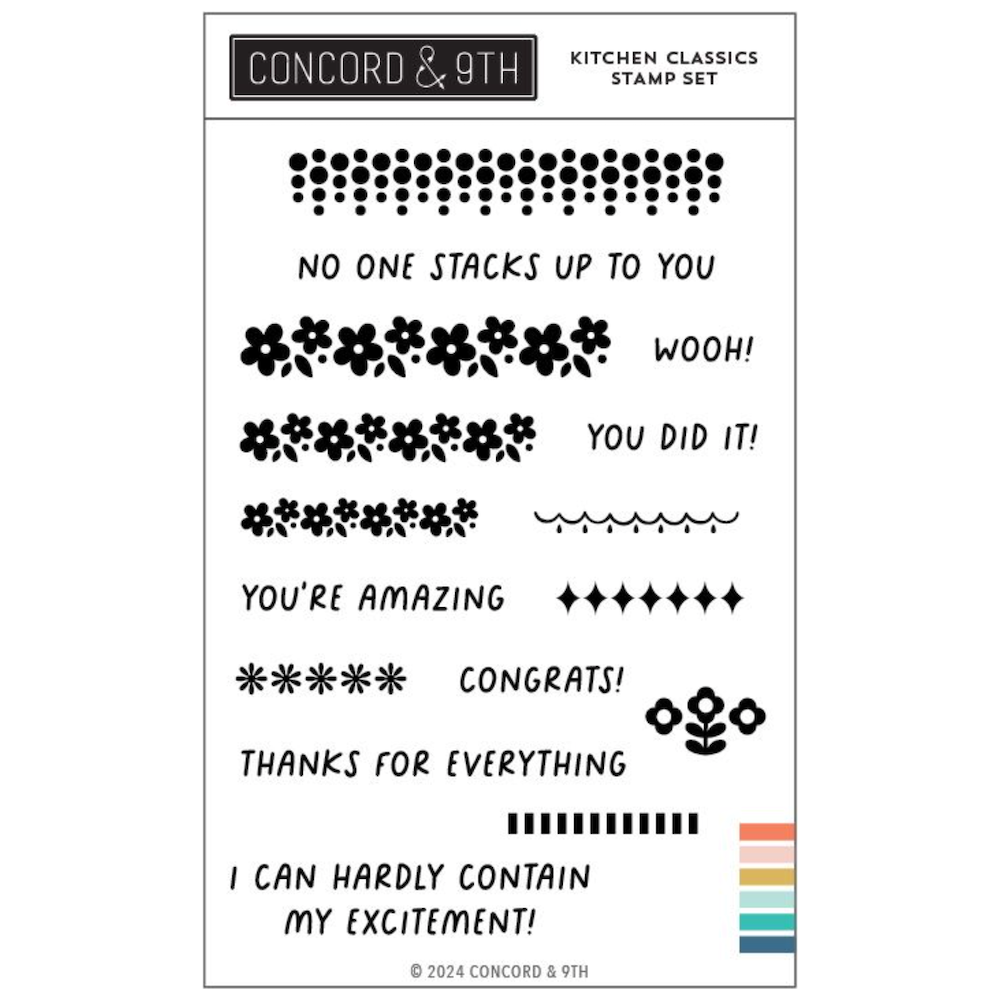 Concord & 9th Kitchen Classics Clear Stamp Set 12395