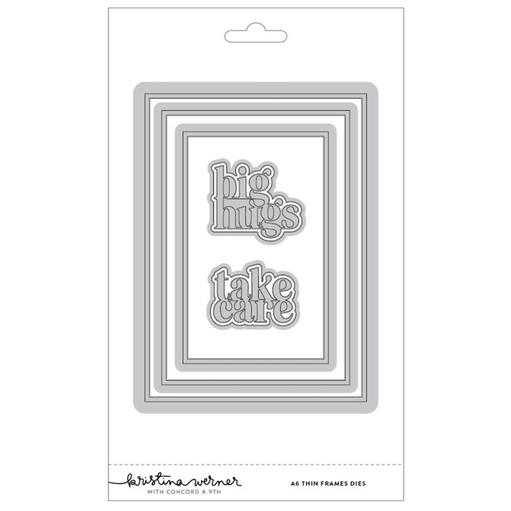 Concord & 9th Kristina Werner A6 Thin Frames Die Set kw1316
