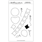 Concord & 9th Kristina Werner Banner and Balloons Clear Stamp Set kw1043