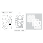 Concord & 9th Kristina Werner Banner and Balloons Stamp Die Stencil Bundle