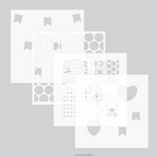 Concord & 9th Kristina Werner Banner and Balloons Stencil Set kw1045