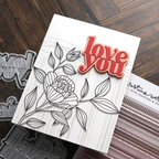 Concord & 9th Kristina Werner Big Type Greetings 2 Die Set kw1128 love