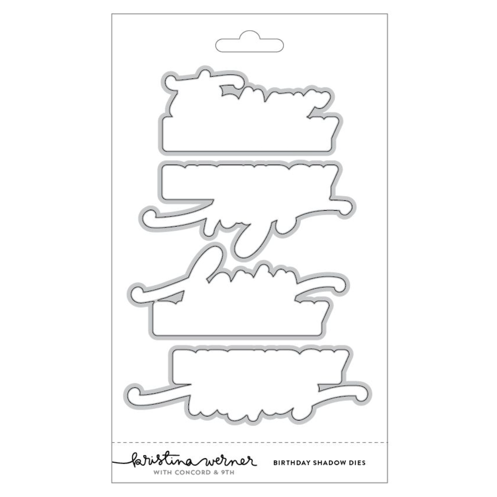Concord & 9th Kristina Werner Birthday Shadows Die Set kw1269