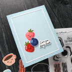 Concord & 9th Kristina Werner Breakfast Buddies Clear Stamp Set kw1141 berry
