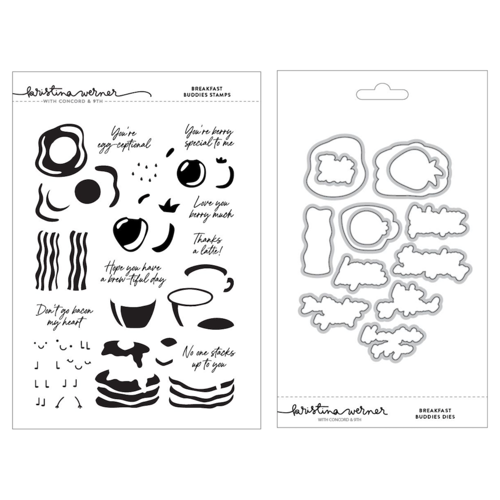 Concord & 9th Kristina Werner Breakfast Buddies Stamp and Die Bundle