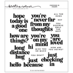 Concord & 9th Kristina Werner Checking In Stamp Clear Stamp Set kw1051