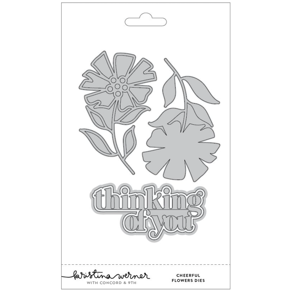 Concord & 9th Kristina Werner Cheerful Flowers Die Set kw1056
