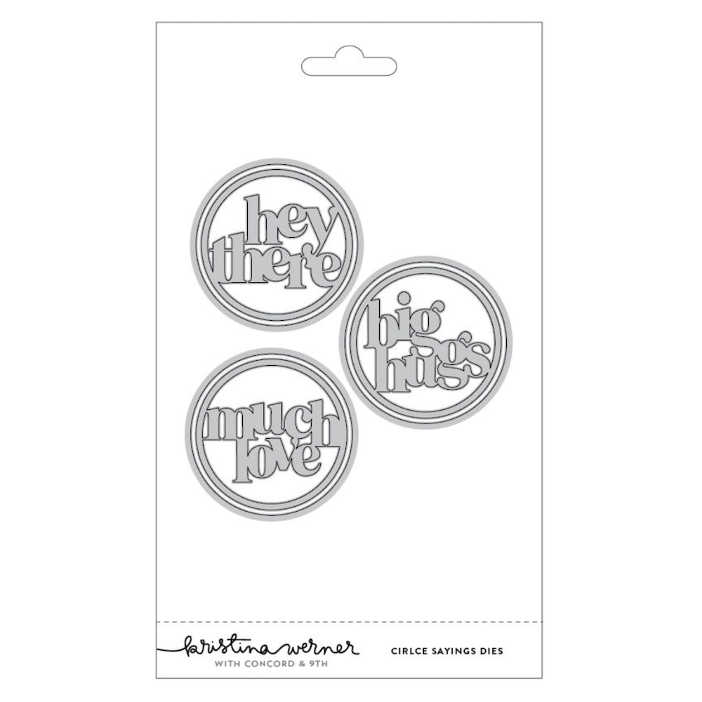 Concord & 9th Kristina Werner Circle Sayings Die Set kw1292