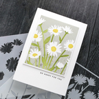 Concord & 9th Kristina Werner Daisy Bouquet Stencil Set kw1144 happy