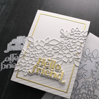 Concord & 9th Kristina Werner Daphne's Flowers Inlay Die  kw1250 hello