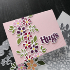 Concord & 9th Kristina Werner Daphne's Flowers Inlay Die  kw1250 hugs