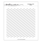 Concord & 9th Kristina Werner Diagonal Lines Background Clear Stamp kw1072