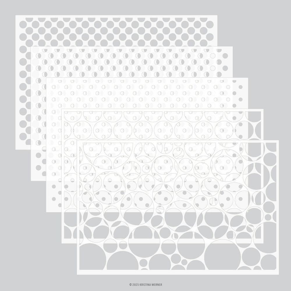 Concord & 9th Kristina Werner Dots on Dots Stencil Set kw1208