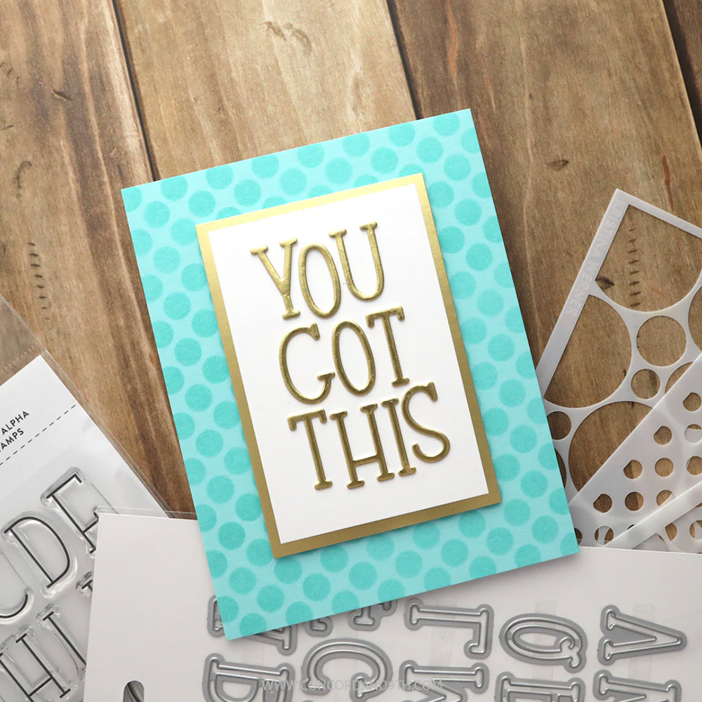 Concord & 9th Kristina Werner Dots on Dots Stencil Set kw1208 you