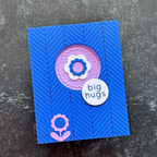 Concord & 9th Kristina Werner Easy Repeat Herringbone Background Stamp Set kw1318 big hugs