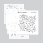 Concord & 9th Kristina Werner Easy Repeat Holly Background Stamp and Stencil Bundle