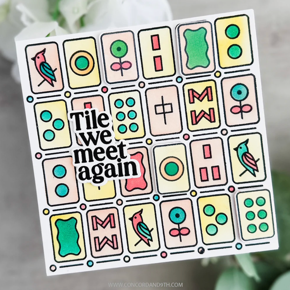 Concord & 9th Kristina Werner Easy Repeat Tiles Stencil Set kw1295 meet
