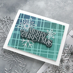 Concord & 9th Kristina Werner Elegant Holiday Greetings Die Set kw1183 blue