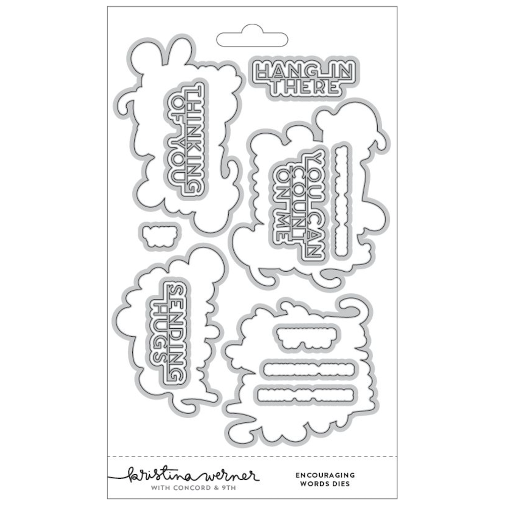 Concord & 9th Kristina Werner Encouraging Words Die Set kw1079