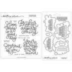 Concord & 9th Kristina Werner Encouraging Words Stamp and Die Bundle