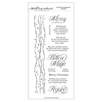 Concord & 9th Kristina Werner Festive Elements Clear Stamp Set kw1357