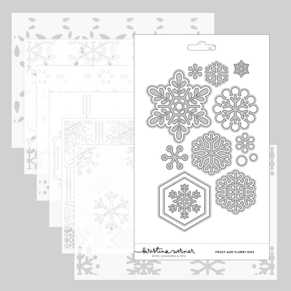 Concord & 9th Kristina Werner Frost & Flurry Stencils and Dies Bundle