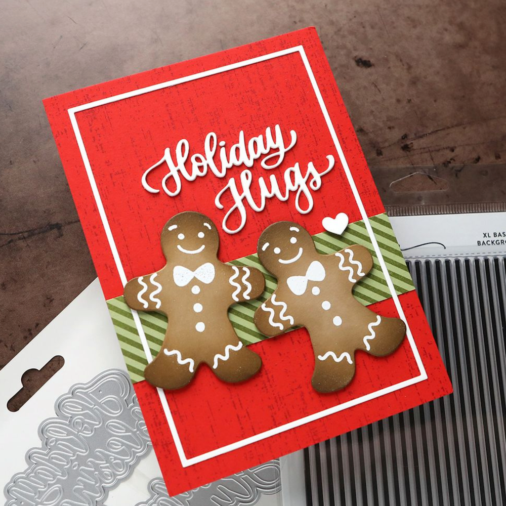 Concord & 9th Kristina Werner Gingerbread Cookies Die Set kw1342 holiday hugs