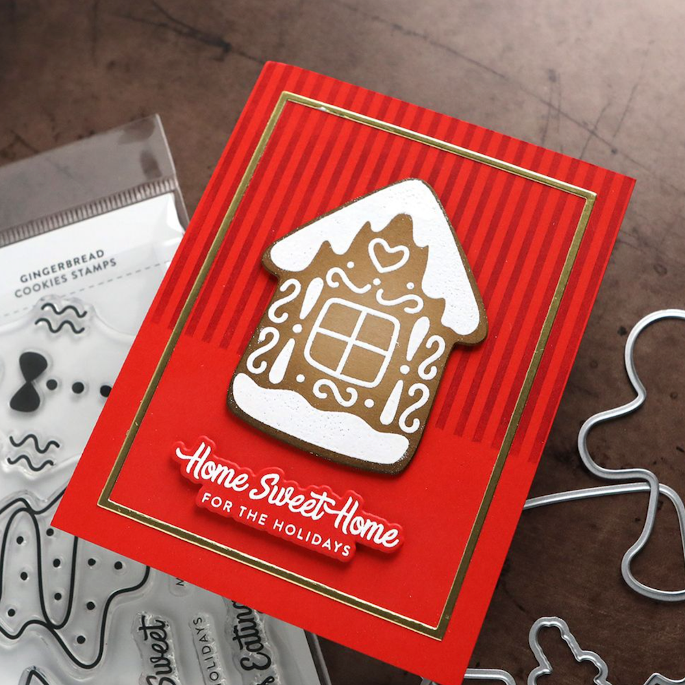 Concord & 9th Kristina Werner Gingerbread Cookies Die Set kw1342 home sweet home