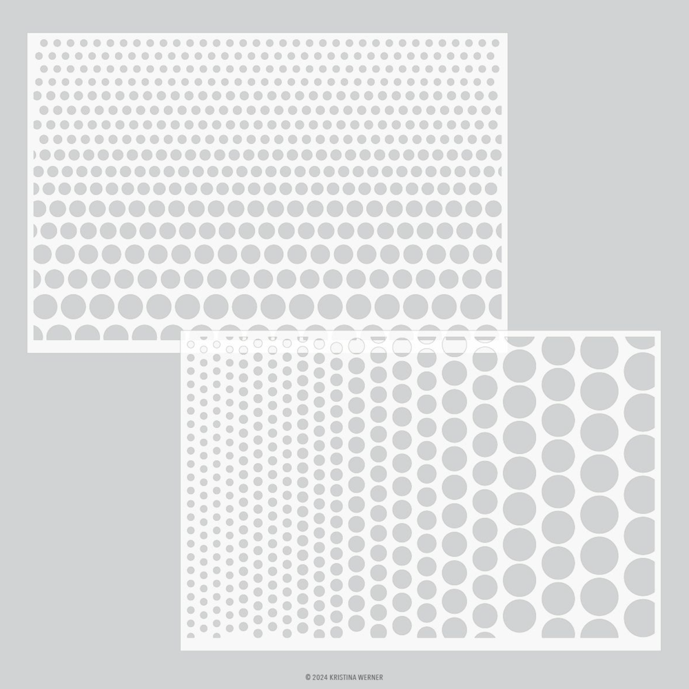 Concord & 9th Kristina Werner Gradual Dots Stencil Set kw1061