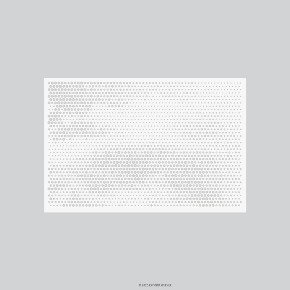 Concord & 9th Kristina Werner Halftone Texture Stencil kw1336
