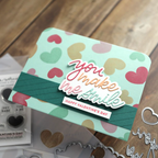 Concord & 9th Kristina Werner Happy Love Day Stamp Die Stencil Bundle valentine