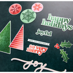 Concord & 9th Kristina Werner Holiday Assortment Clear Stamp Set kw1011 joyful